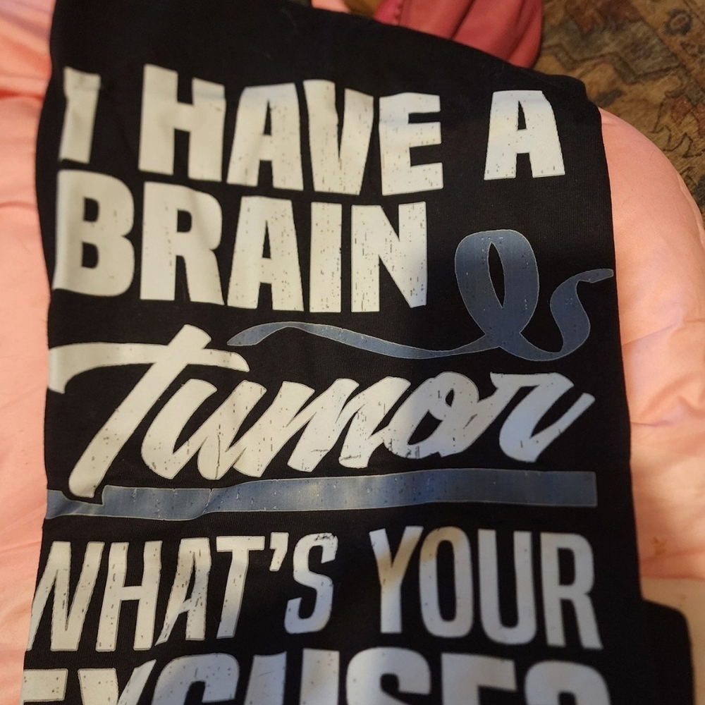 Gildan Black Tee with White Print